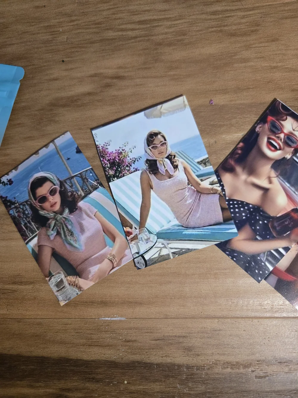 4/$15 Vintage Fridge Photo Magnets Pinup Home Decor